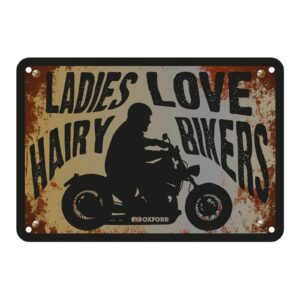 Oxford Garage Metal Sign: "Ladies Love Hairy Bikers" - Image 1