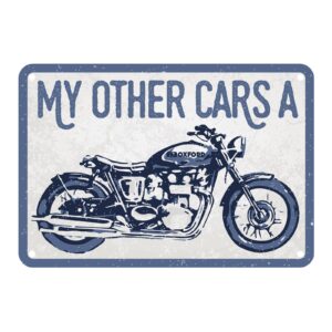 Oxford Garage Metal Sign: "My Other Car’s A" - Image 1