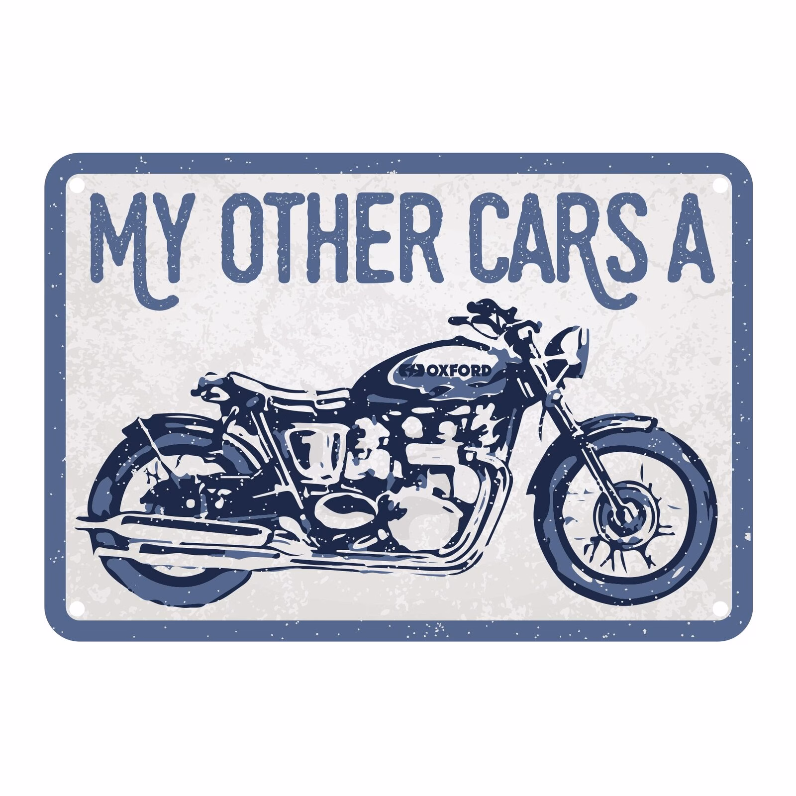 Oxford Garage Metal Sign: "My Other Car’s A" - Image 1