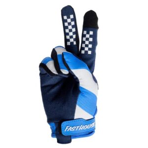 Fasthouse Elrod Ether Motocross Gloves Electric Blue/Navy - Image 3