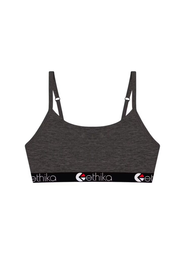 Ethika Girls Dark Heather Pullover Bra