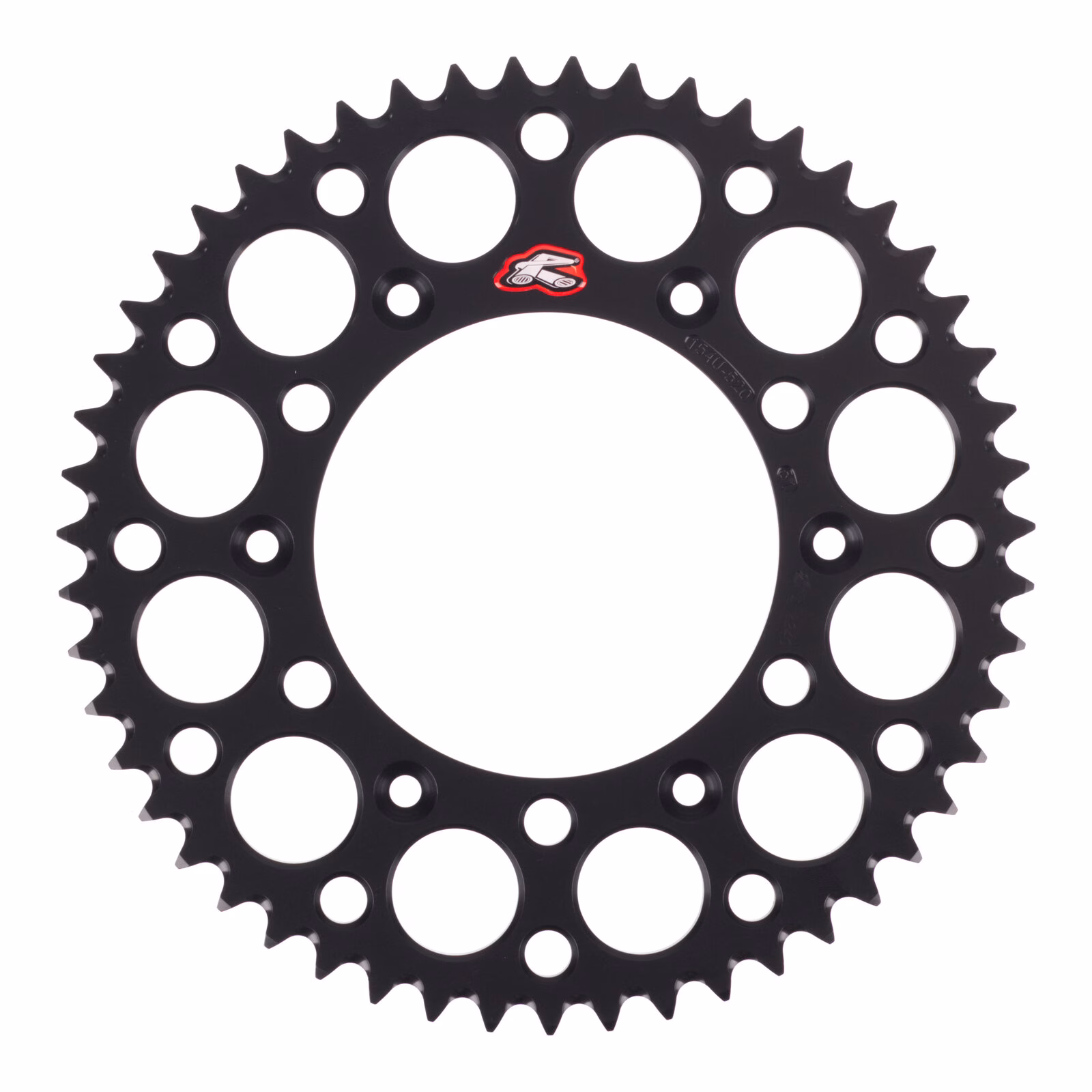 Renthal Sprocket Rear Black 51T Alloy 7075 T6 Grooved - Image 1