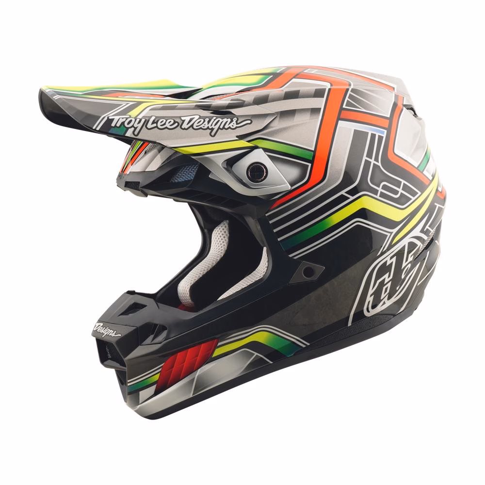 Troy Lee Designs SE5 ECE Composite Lowrider Motocross Helmet Grey