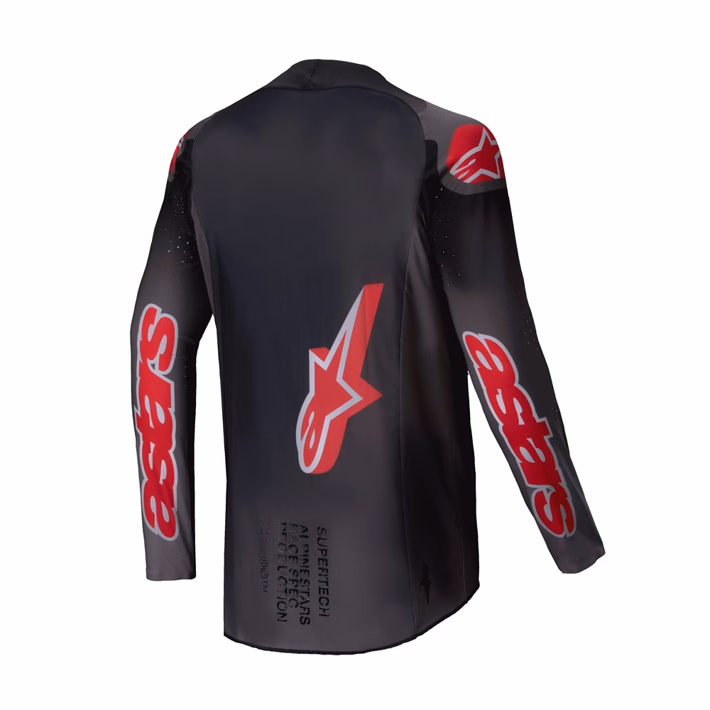 Alpinestars Supertech Lipan Motocross Jersey Smoke/Bright Red