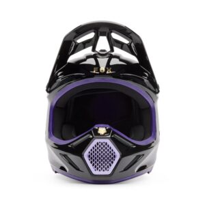 Fox V3 Drip Motocross Helmet Black/Purple - Image 3