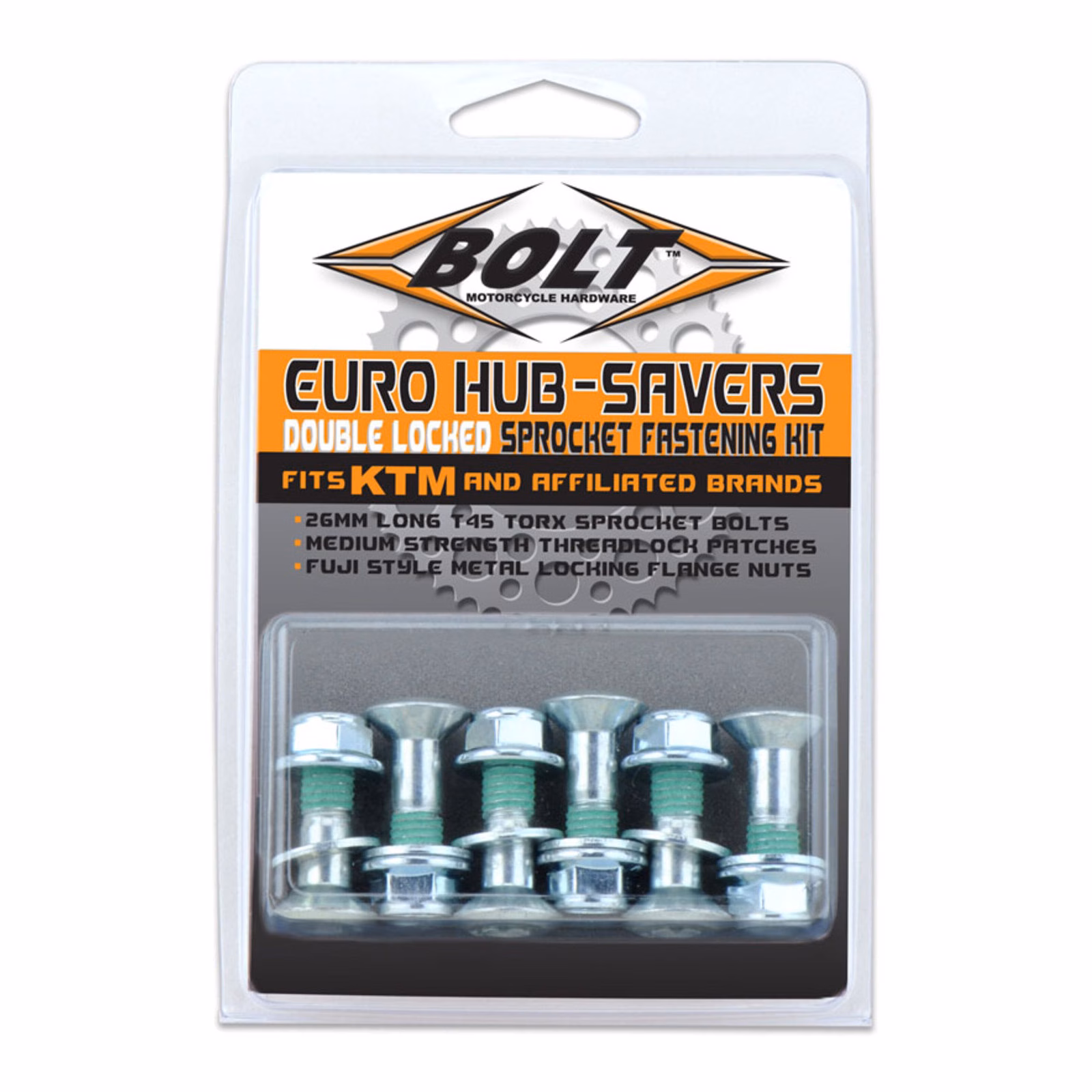 BOLT HUB-SAVERS SPROCKET BOLTS/NUTS -EURO 2008-HS.EU - Image 1