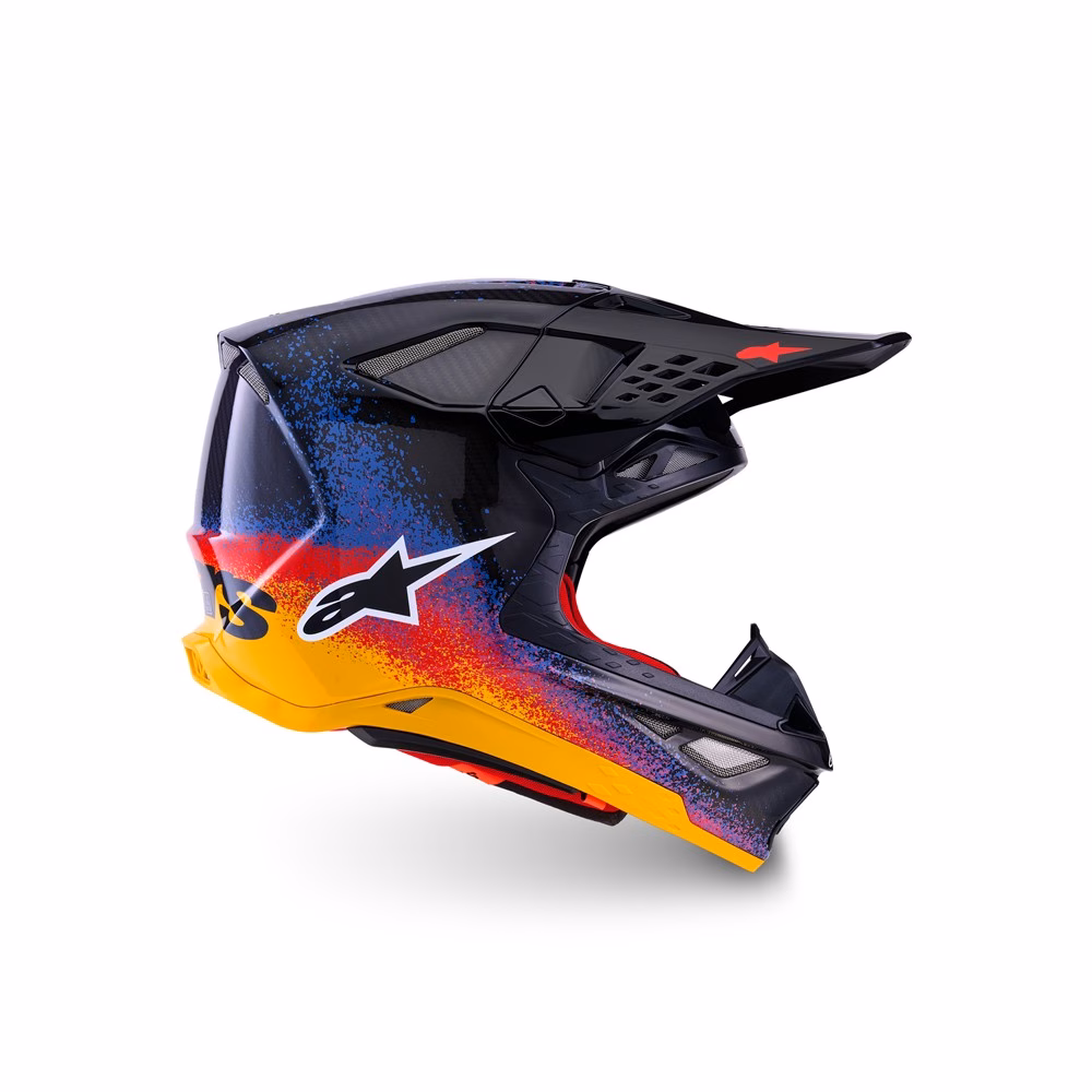 Alpinestars Supertech S-M10 Black Hole LE Motocross Helmet Black Burst Gloss