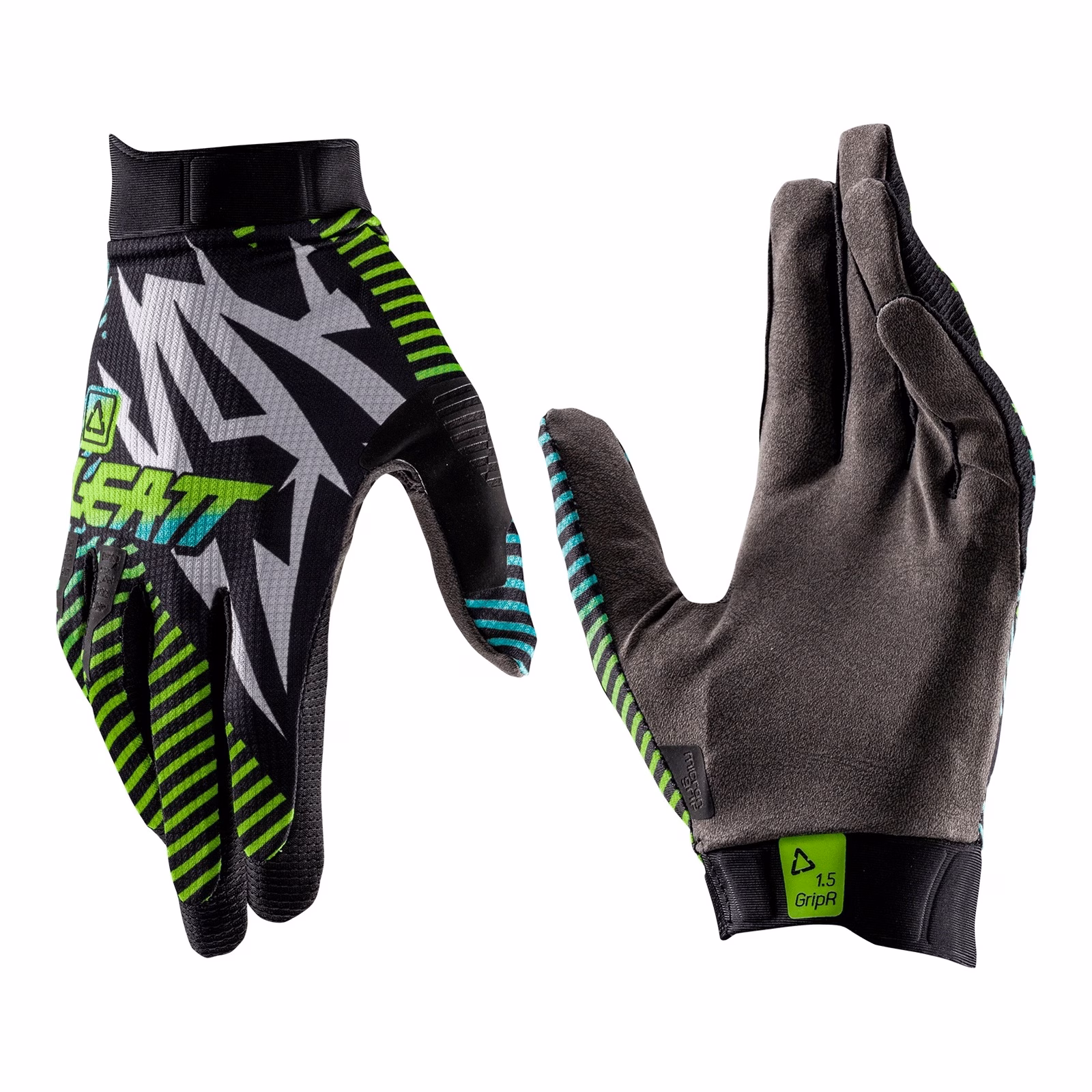 Leatt 1.5 GripR Motocross Gloves Storm Teal - Image 1
