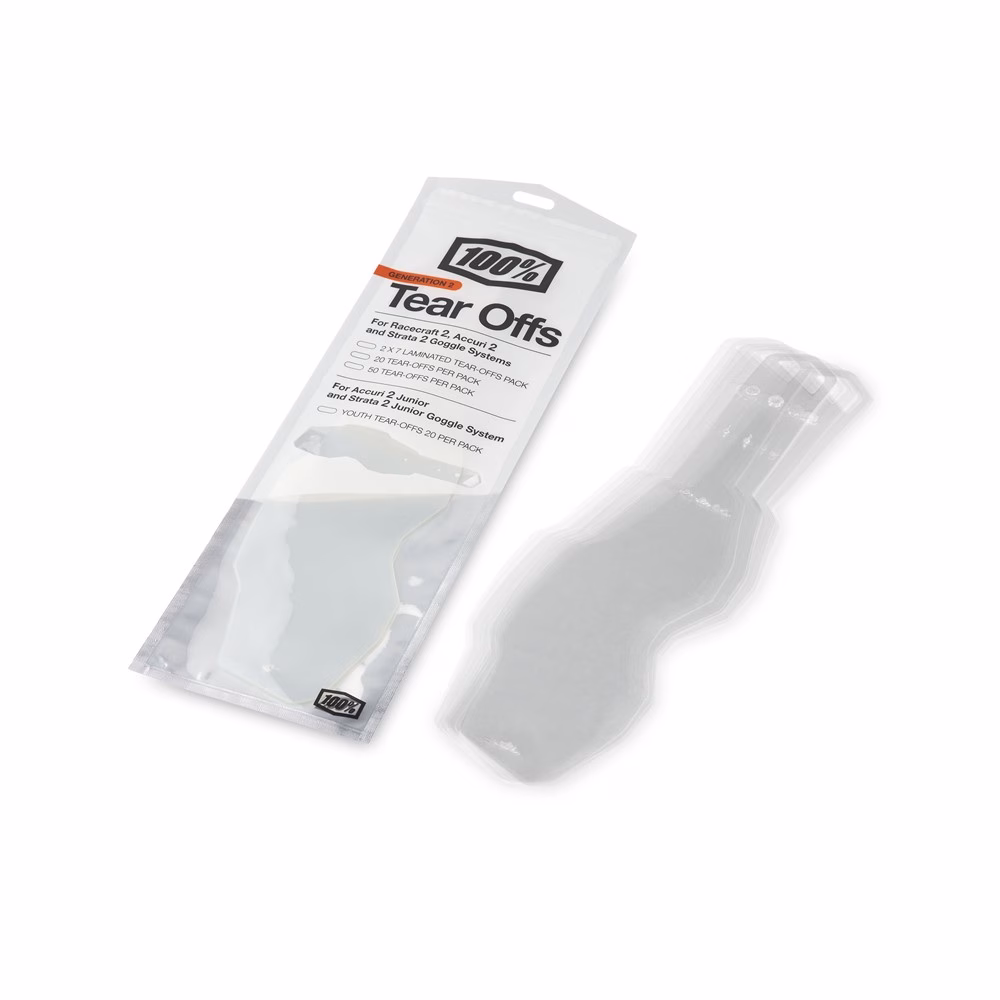 Racecraft 2/Accuri 2/Strata 2 Standard Tear Offs - 50 Pack