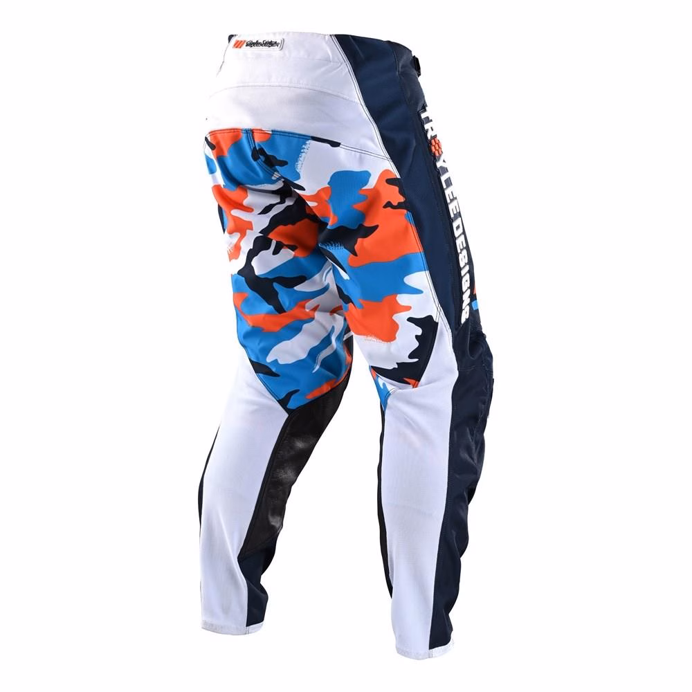 Troy Lee Designs GP Formula Motocross Pants Youth Camo Navy/Orange