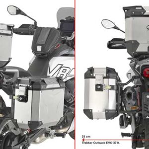 GIVI SIDE RACK ONE-FIT (OBK) MONOKEY MOTO GUZZI V85 TT '24-> - KIT - Image 1