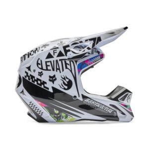 Fox V1 Image Cosmo Motocross Helmet White/Black - Image 1
