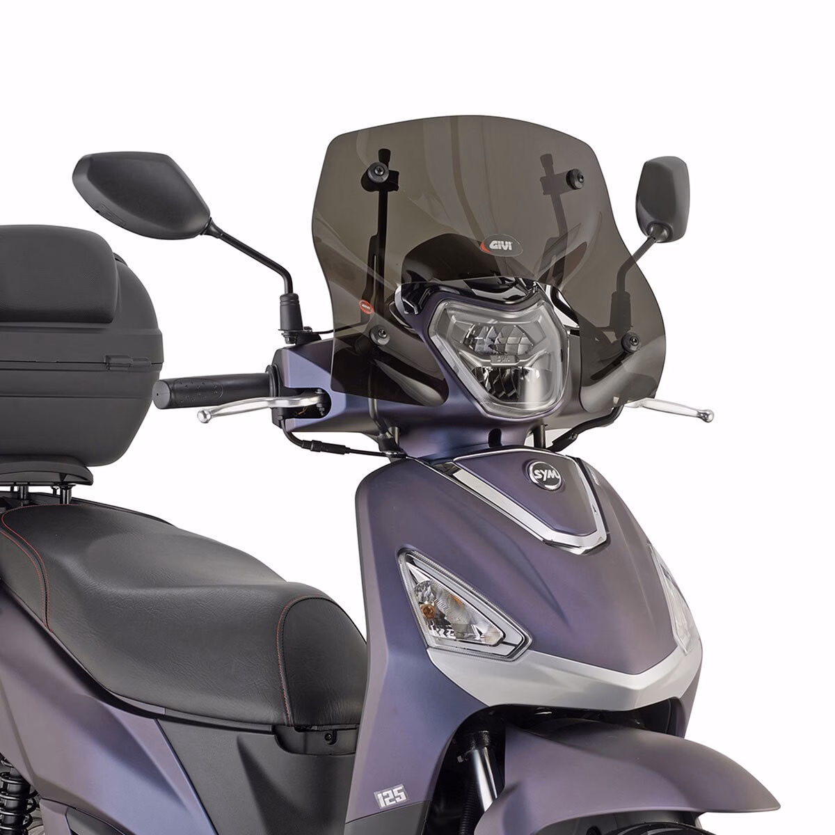 GIVI SCREEN PIAGGIO MEDLY/S 125-150 I-GET '20-> SMOKED 19x44cm (A5615A) - Image 1