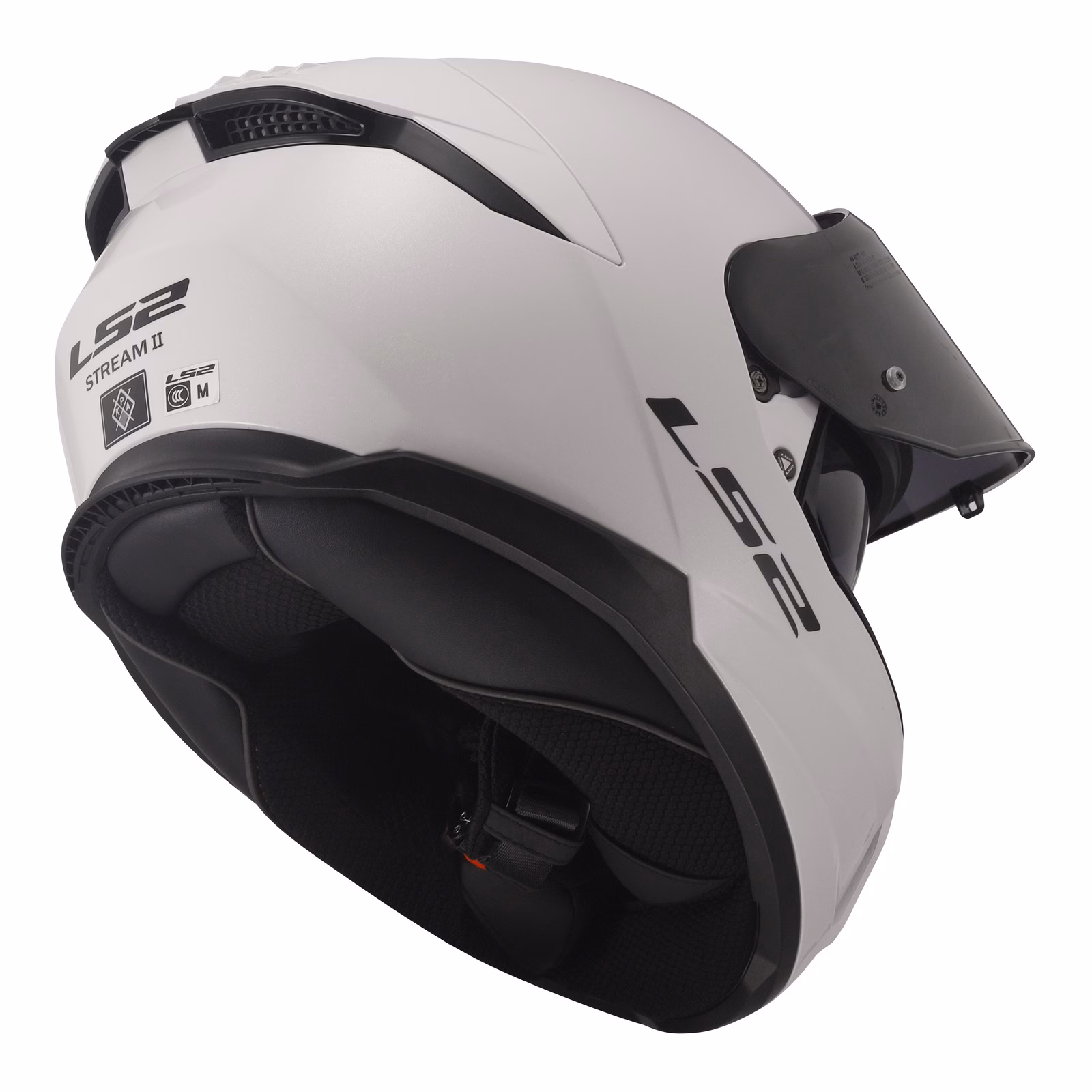 LS2 FF808 Stream II Road Helmet White - Image 3