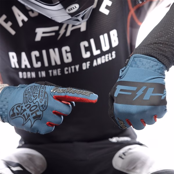 Fasthouse Speed Style Club Motocross Gloves Teal