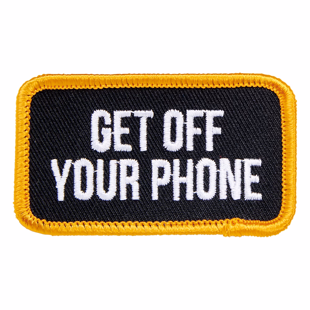 Biltwell Patch 2.75" Phone Black/White/Orange