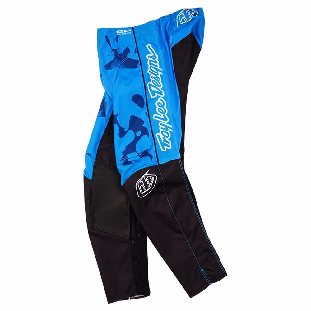 Troy Lee Designs GP Pro Blotted Motocross Pants Youth Bright Blue