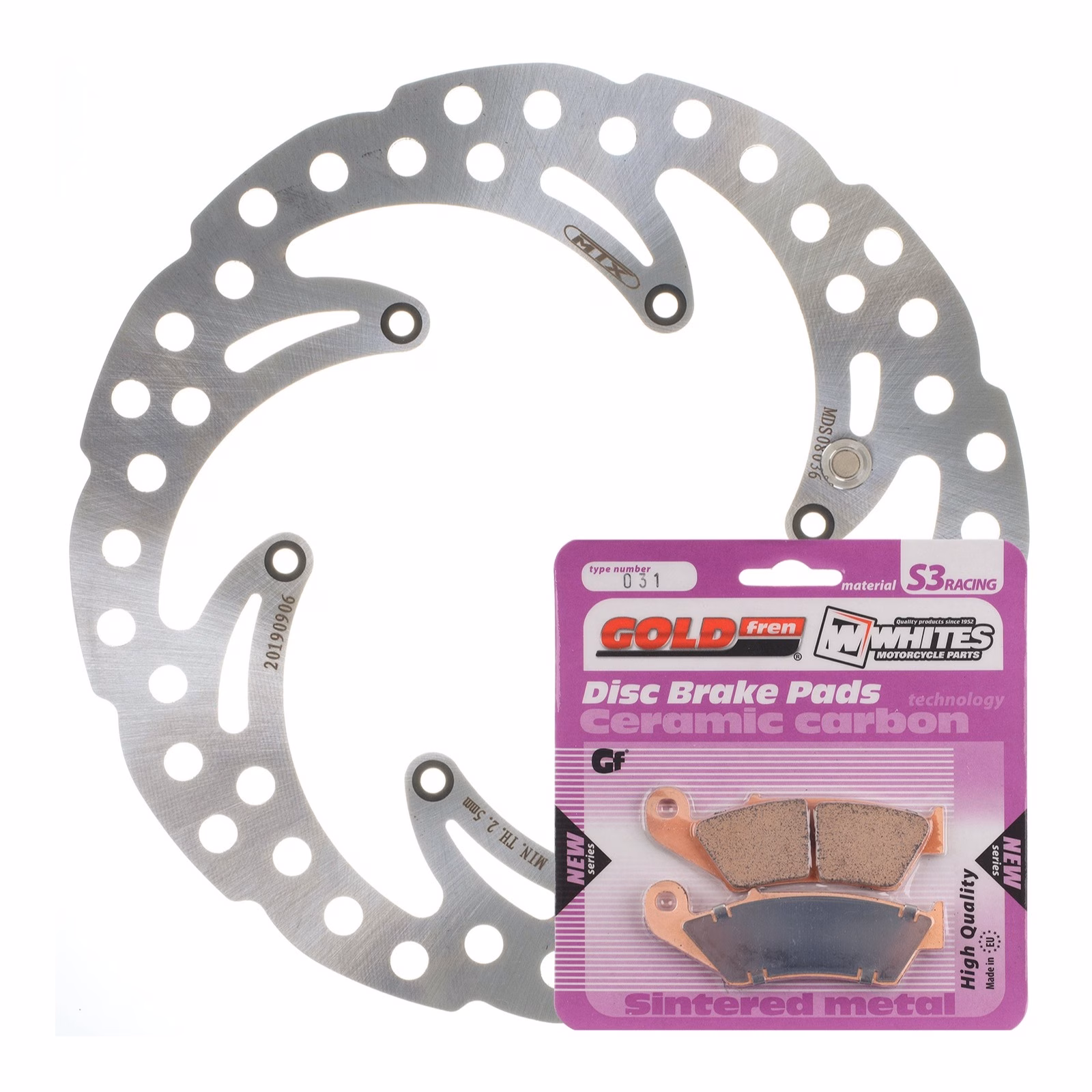 Brake Disc & Pad Front Kit - KTM 450 EXC '03-'06 - Wave - Image 1