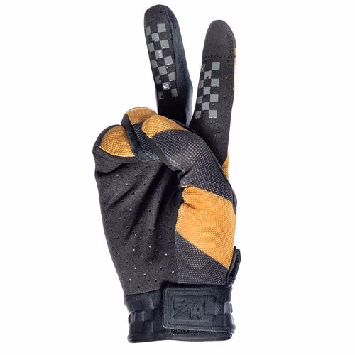 Fasthouse Vapor Ray Motocross Gloves Vintage Gold/Black