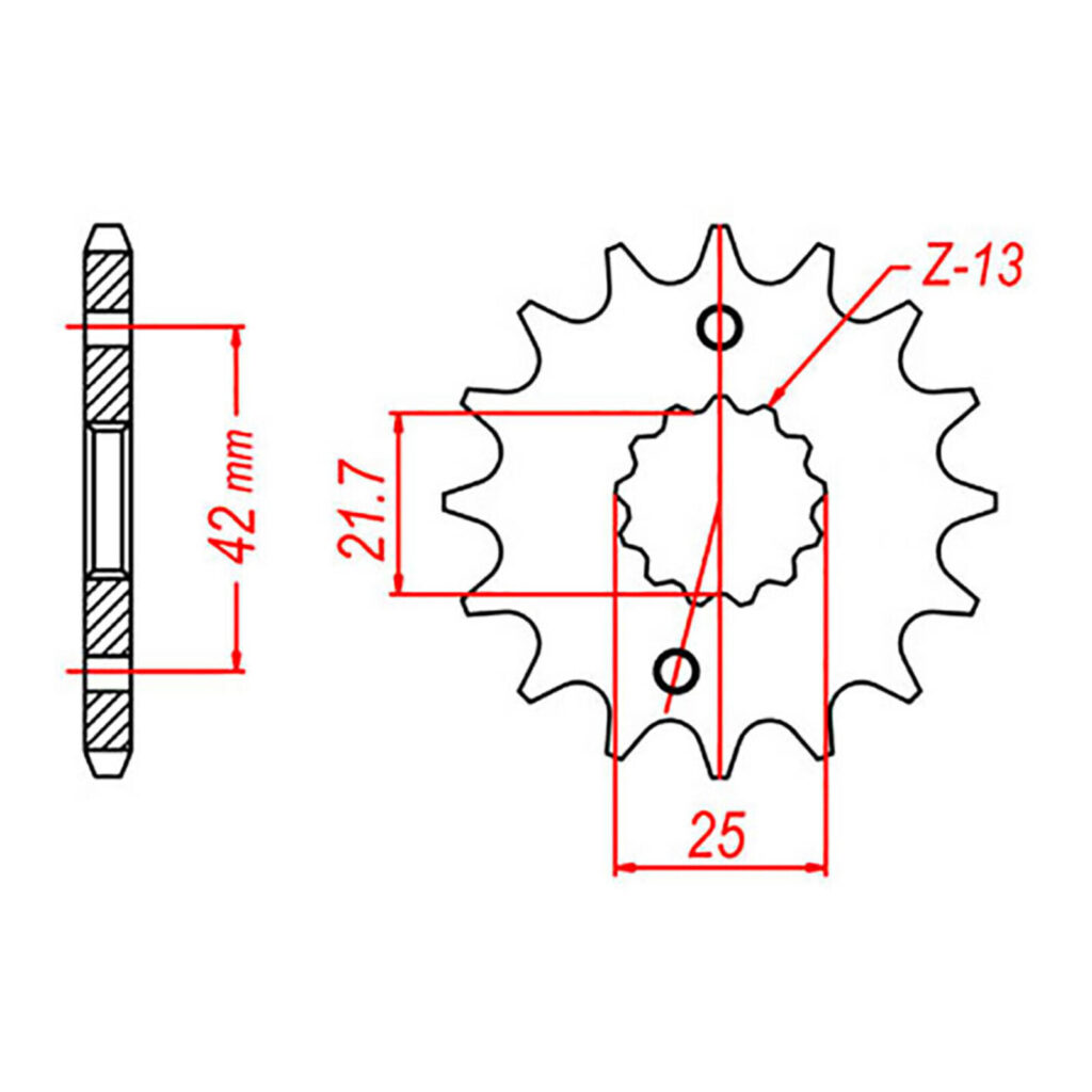 Sprocket Front MTX 565 14T #520