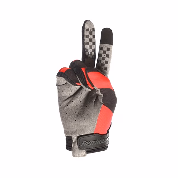 Fasthouse Speed Style Akin Motocross Gloves Youth Black/Red
