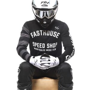 Fasthouse Carbon Eternal Motocross Jersey Black/Black - Image 5