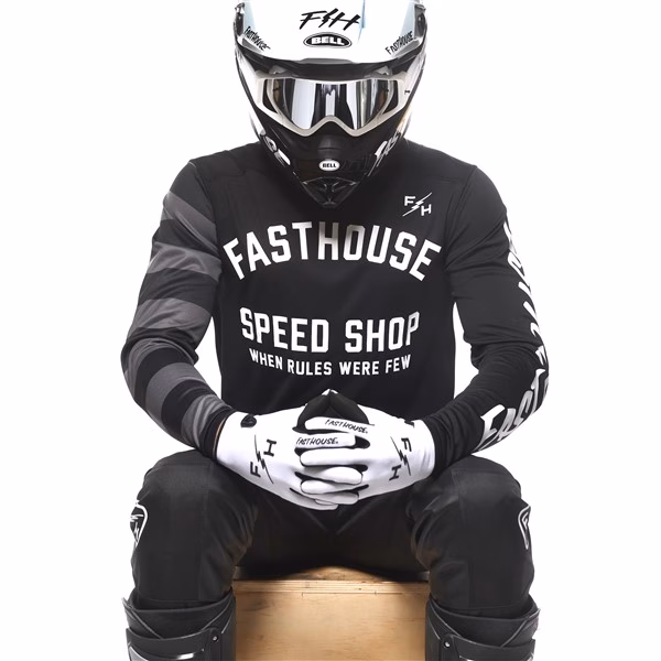 Fasthouse Carbon Eternal Motocross Jersey Black/Black