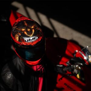 HJC RPHA12 Diablo Blizzard MC1 Road Helmet - Image 4