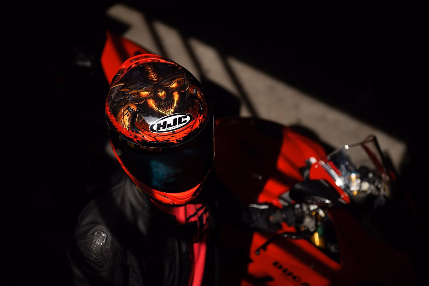 HJC RPHA12 Diablo Blizzard MC1 Road Helmet - Image 4