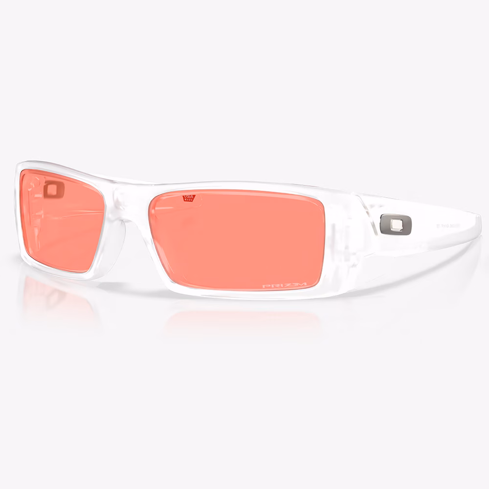 Oakley Gascan Sunglasses Matte Clear w/PRIZM Peach Lens