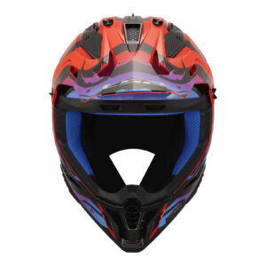 LS2 MX708 Fast II Wash Motocross Helmet Red / Black / Blue - Image 3