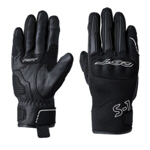RST S1 Mesh Ce Leather Road Gloves Black/White - Image 2