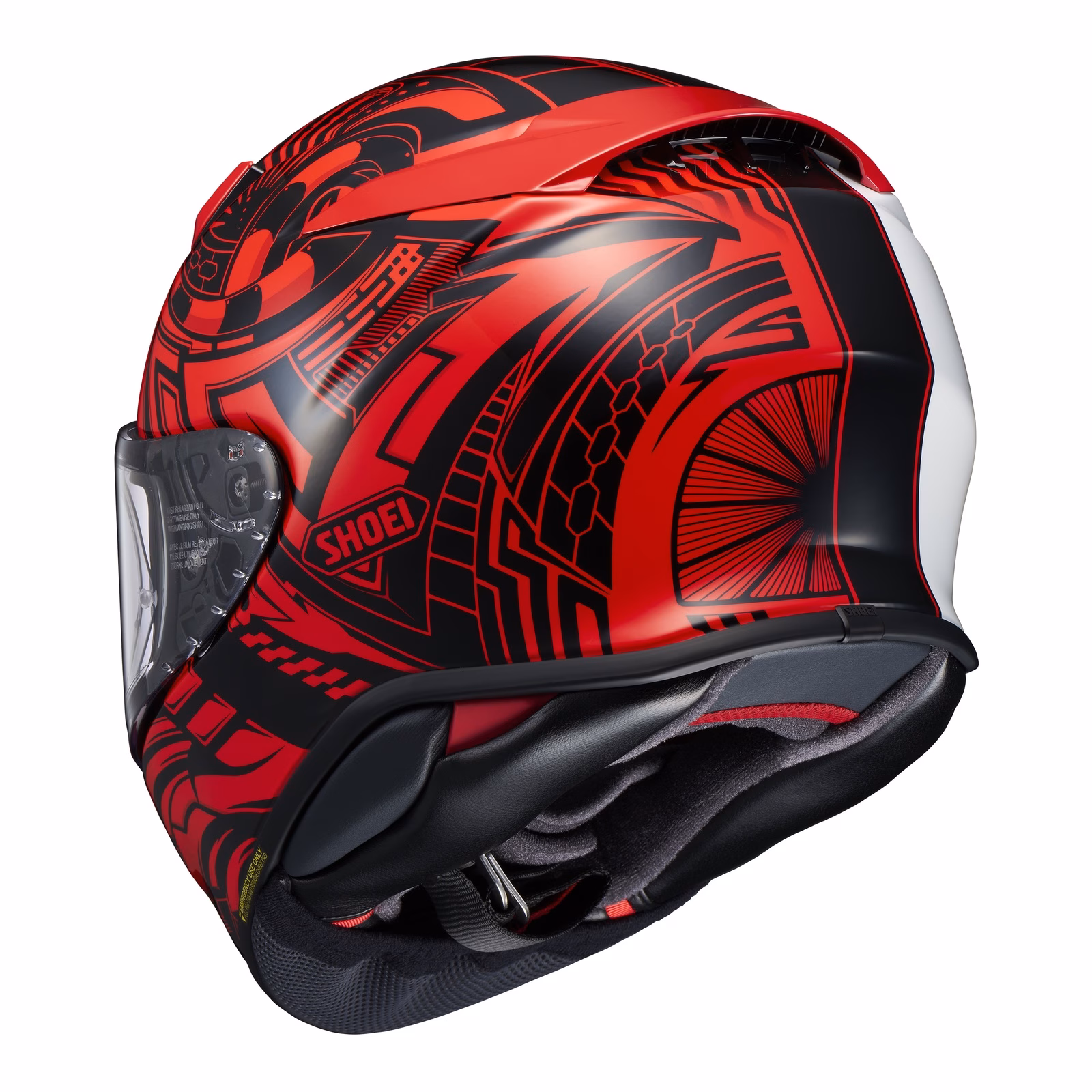 Shoei NXR2 Beaut TC-1 Road Helmet White / Black / Red - Image 2