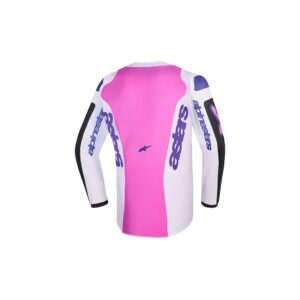 Alpinestars Fluid Grid Motocross Jersey Youth Black/Light Gray/Purple - Image 2