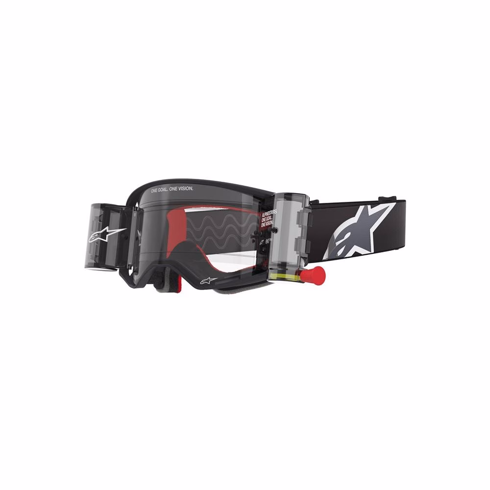 Alpinestars Supertech Corp Motocross Goggle Roll Offs Black/Grey - Clear Lens