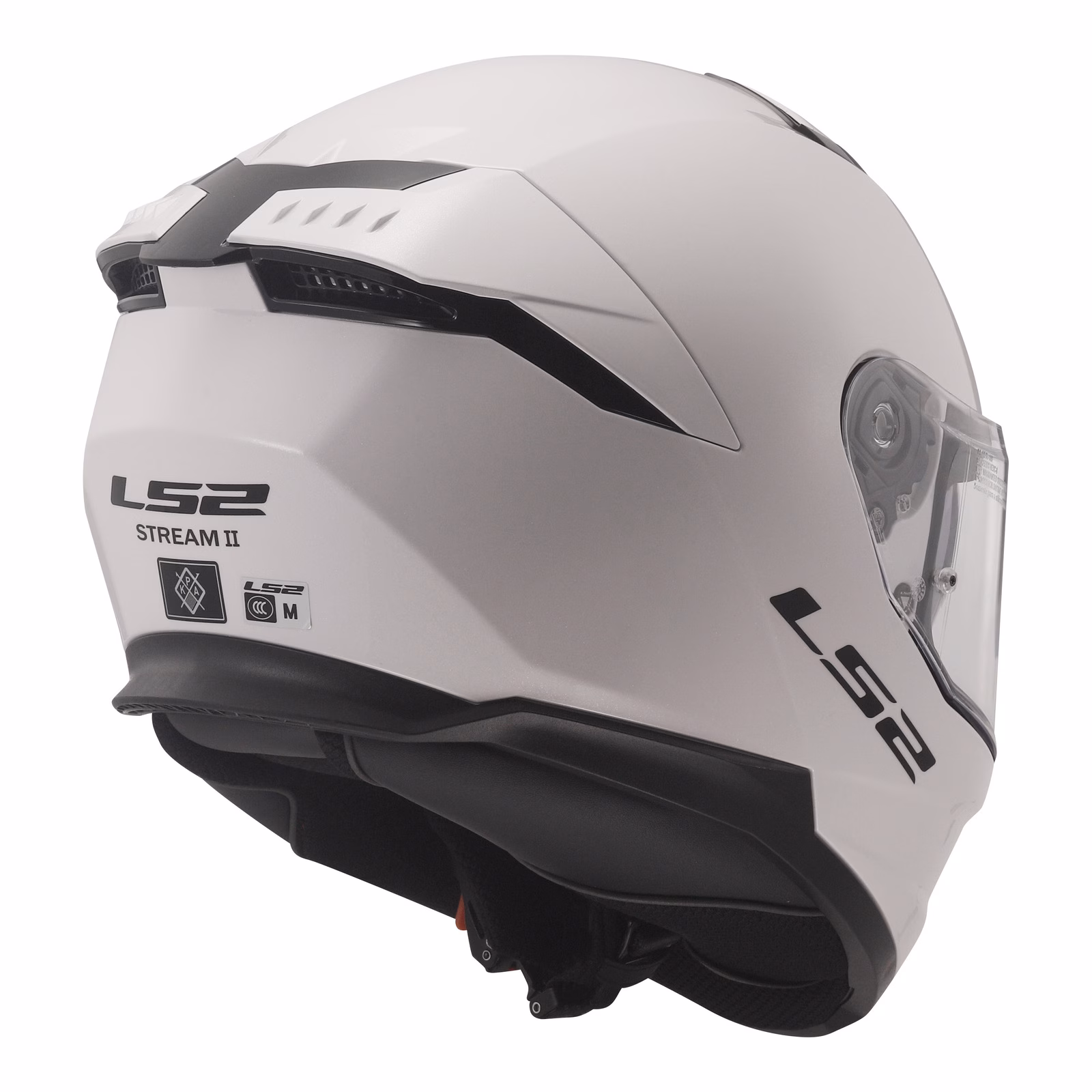 LS2 FF808 Stream II Road Helmet White - Image 4