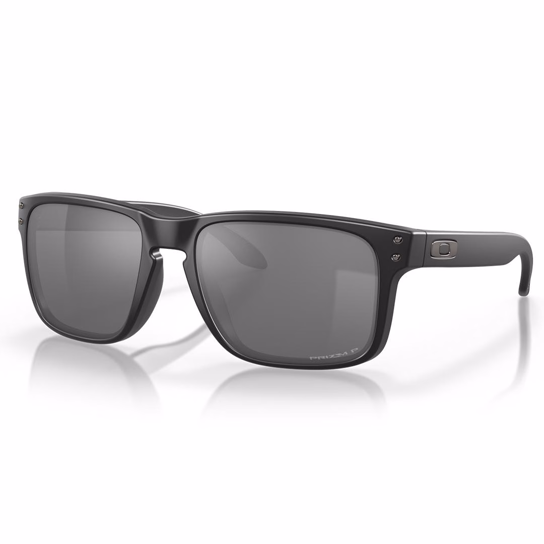 Oakley Holbrook Sunglasses Matte Black w/ PRIZM Black Polar - Image 1