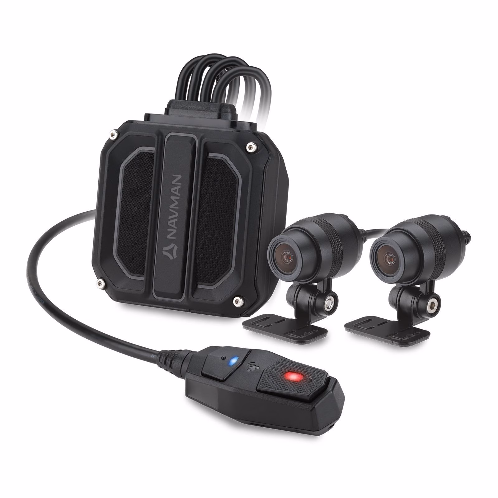 Navman MiVue 820D Motorcycle Dash Cam - Front & Rear Cameras - Image 1