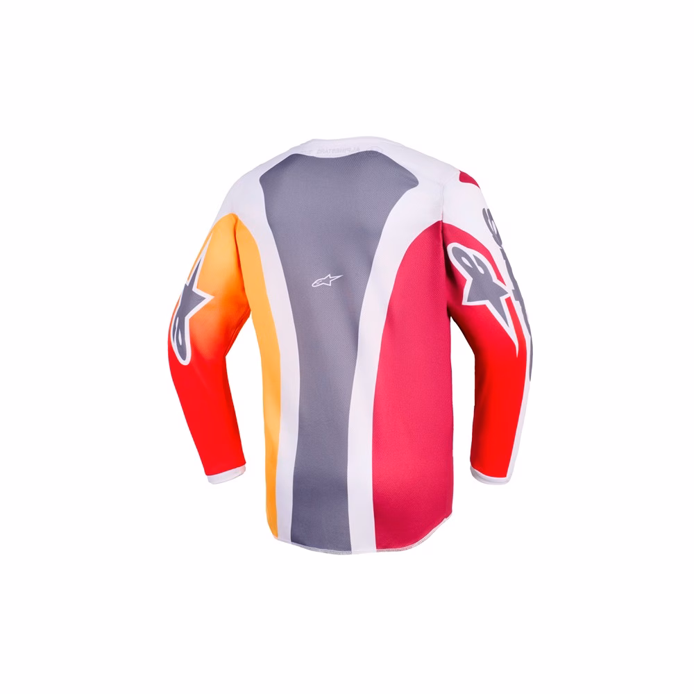 Alpinestars Fluid Portl Motocross Jersey Youth Red/Light Gray/Dark Gray