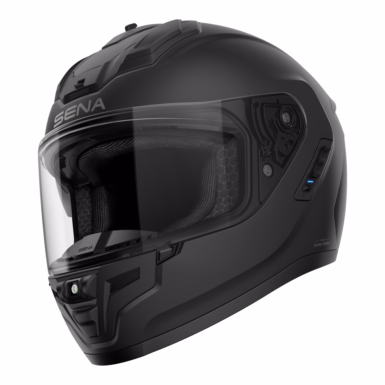 Sena Phantom Smart Road Helmet with Mesh Comms - Matte Black - Image 1