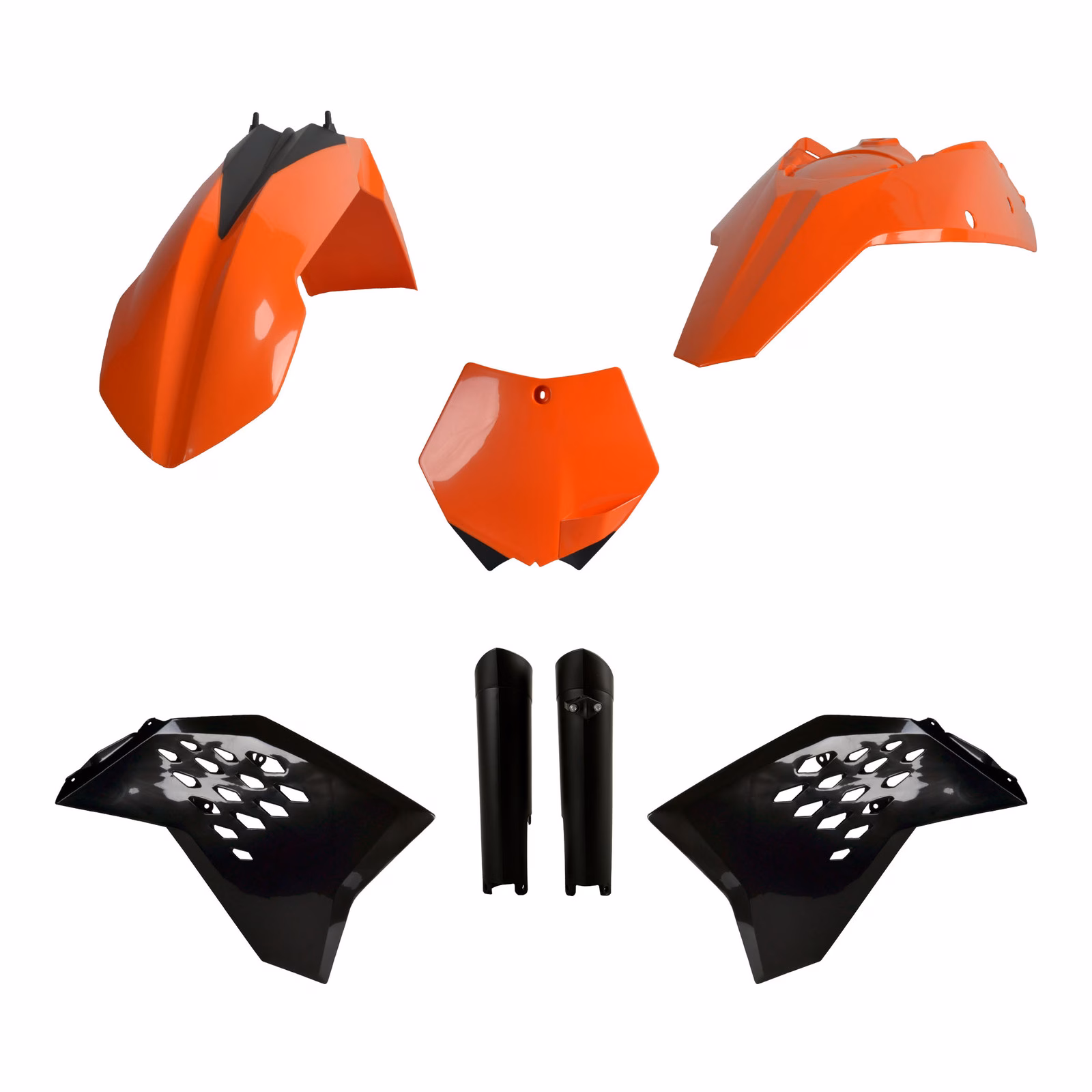 Polisport Full Kit KTM SX/SX-F ('08-'10) - OEM Orange / Black - Image 1