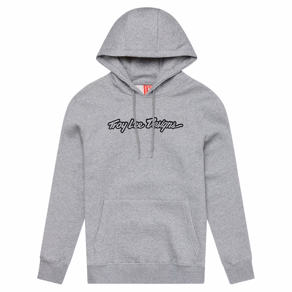 Troy Lee Designs Signature Pullover Hoodie Grey Heather