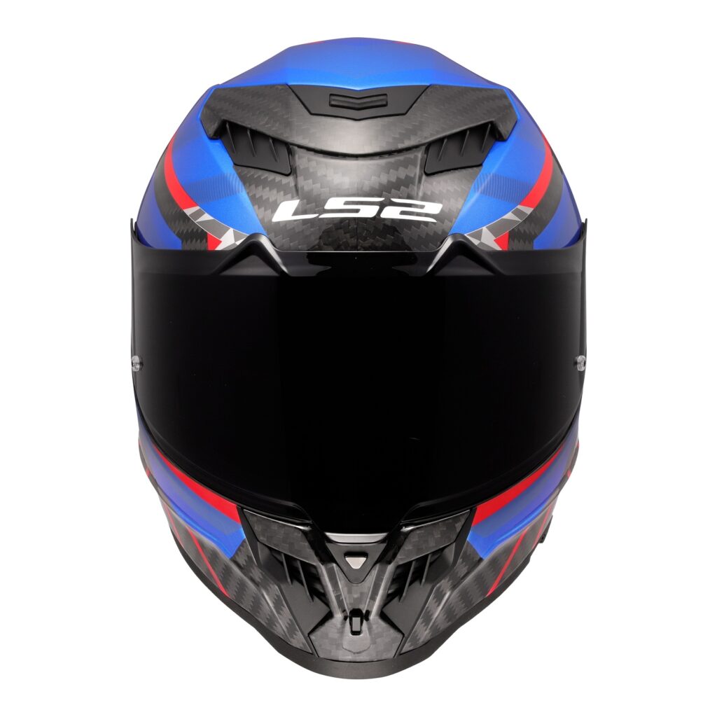LS2 FF807 Dragon Road Helmet Trax Blue/Red/Carbon