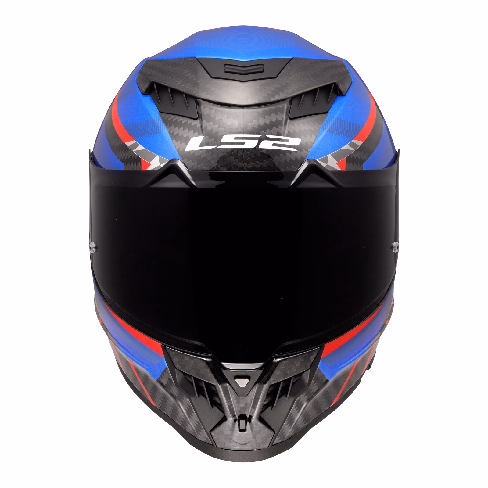 LS2 FF807 Dragon Road Helmet Trax Blue/Red/Carbon - Image 4