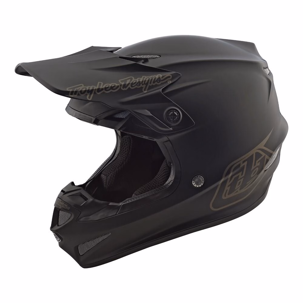Troy Lee Designs SE4 Polyacrylite Motocross Helmet Youth Midnight Black