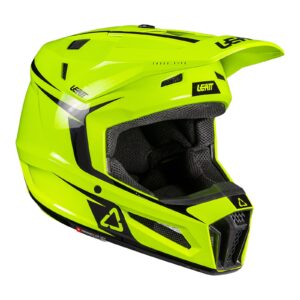 Leatt 3.5 Junior Motocross Helmet Kit - Neon Yellow - Image 1
