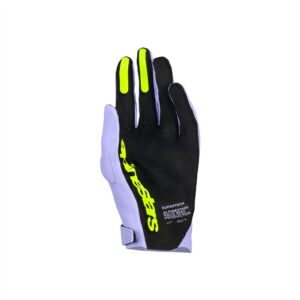 Alpinestars Supertech Motocross Gloves Lavender/Violet/Yellow Fluoro - Image 2