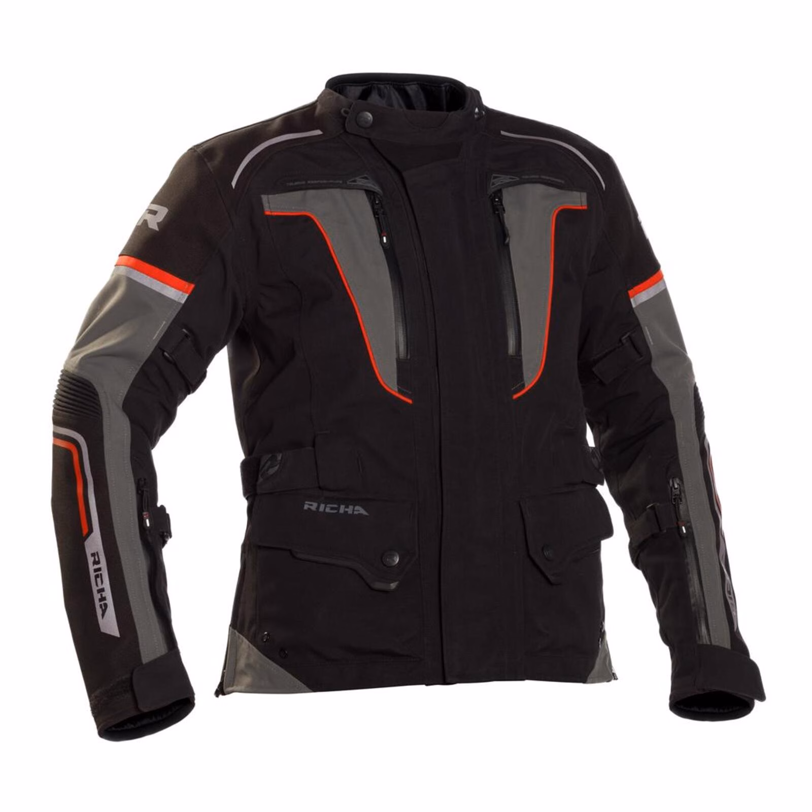 Richa Infinity 2 Pro Road Jacket Ladies Black/Grey/Red - Image 1