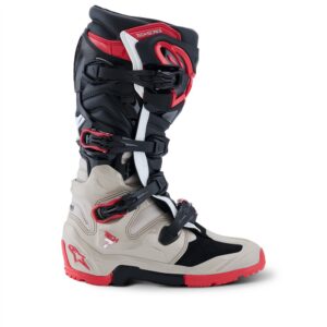 Alpinestars Tech-7 Enduro Boots Black/Light Gray/Bright Red - Image 2