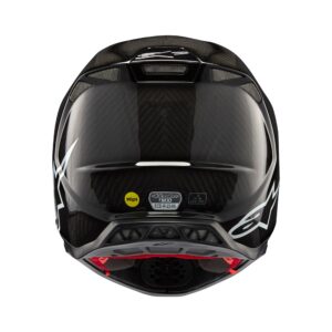 Alpinestars Supertech S-M10 Motocross Helmet Black Gloss Carbon - Image 5